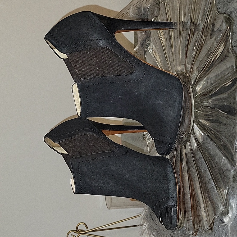 Jimmy Choo Peep Toe Ankle Boots